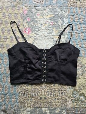 Princess Polly Leksi Satin Bustier Corset Crop Top Women’s Size 8